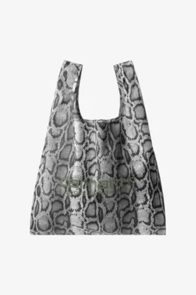 Bolsa de la compra plegable con estampado de camuflaje serpiente