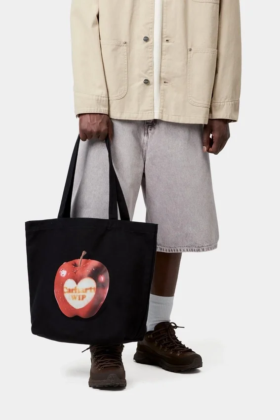 Bolso tote de lona con estampado Bolso tote de lona con estampado