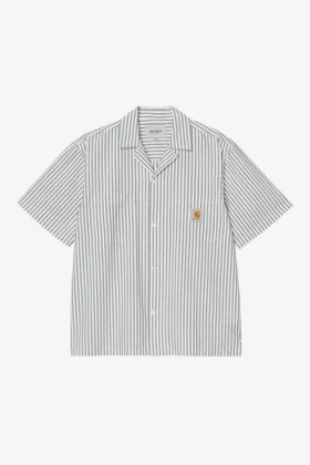 Camisa de manga corta a rayas Leavel