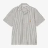 Camisa de manga corta a rayas Leavel