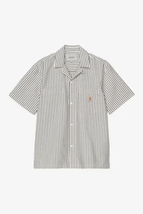 Camisa de manga corta a rayas Leavel