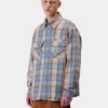 Camisa tipo túnica a cuadros