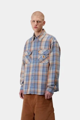 Camisa tipo túnica a cuadros