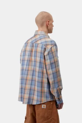 Camisa tipo túnica a cuadros