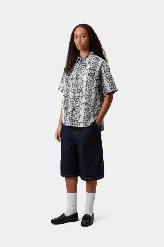 Camisas de manga corta Snake Camo para mujer Camisas de manga corta Snake Camo para mujer