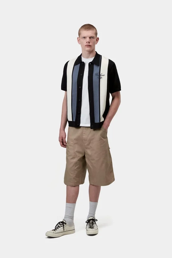 Camisas de punto de manga corta con rayas Mello Camisas de punto de manga corta con rayas Mello