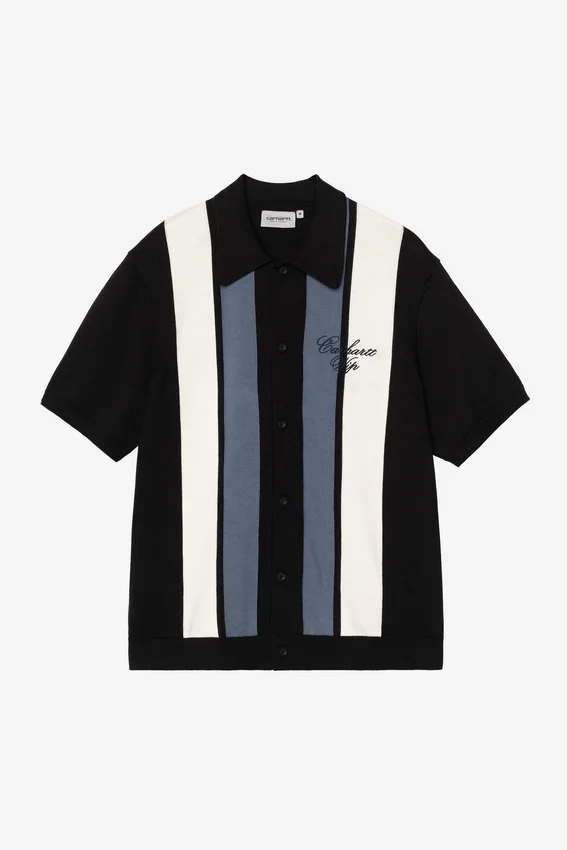 Camisas de punto de manga corta con rayas Mello Camisas de punto de manga corta con rayas Mello