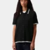 Camisas de punto Ramsey de manga corta para mujer Camisas de punto Ramsey de manga corta para mujer
