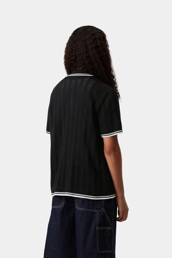 Camisas de punto Ramsey de manga corta para mujer Camisas de punto Ramsey de manga corta para mujer
