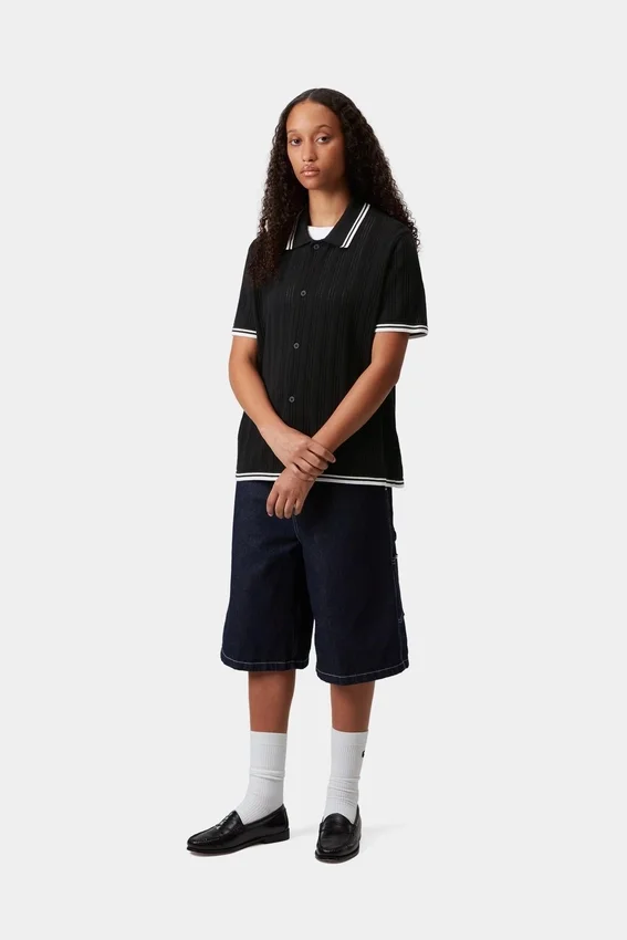 Camisas de punto Ramsey de manga corta para mujer Camisas de punto Ramsey de manga corta para mujer