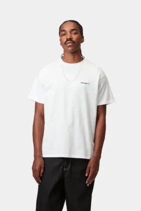 Camiseta con bordado Script