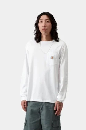 Camiseta de manga larga con bolsillo