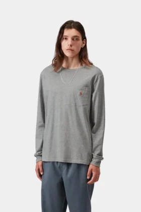Camiseta de manga larga con bolsillo