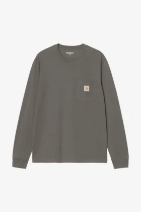 Camiseta de manga larga con bolsillo