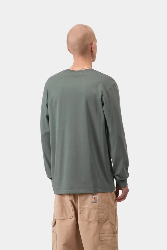 Camiseta de manga larga con bolsillo Camiseta de manga larga con bolsillo