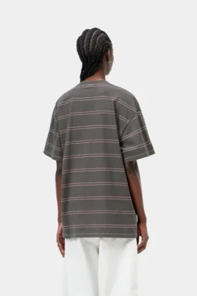Camiseta de mujer Bert Stripe Pocket