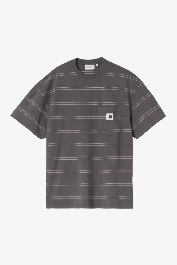 Camiseta de mujer Bert Stripe Pocket Camiseta de mujer Bert Stripe Pocket