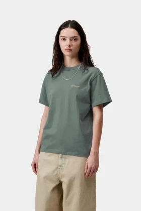 Camiseta de mujer con bordado de letras