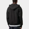 Chaqueta con capucha y letras American Script
