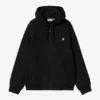Chaqueta con capucha y letras American Script