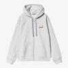Chaqueta con capucha y letras American Script