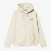 Chaqueta con capucha y letras American Script