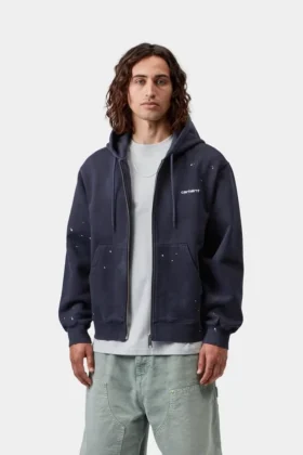 Chaqueta de pintor con capucha