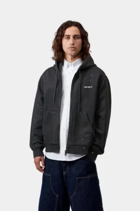 Chaqueta de pintor con capucha
