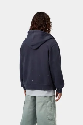 Chaqueta de pintor con capucha