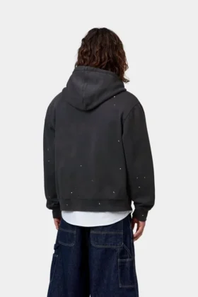 Chaqueta de pintor con capucha