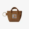 Llavero con bolso tote mini con cremallera superior