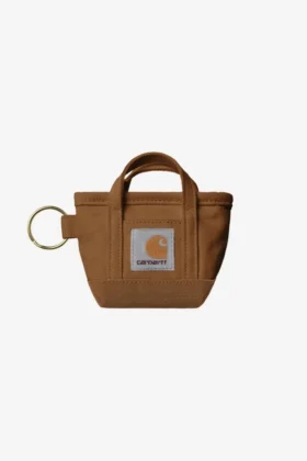Llavero con bolso tote mini con cremallera superior