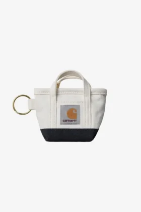 Llavero con bolso tote mini con cremallera superior