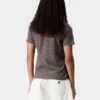 Polo de manga corta Dion Stripe para mujer con pantalones cortos
