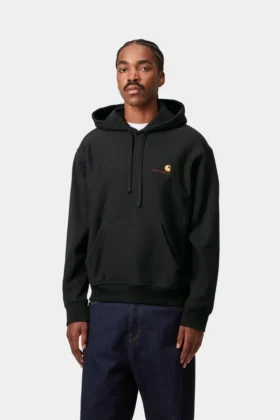 Sudadera con capucha y letras de American Script