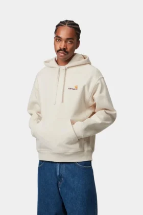 Sudadera con capucha y letras de American Script