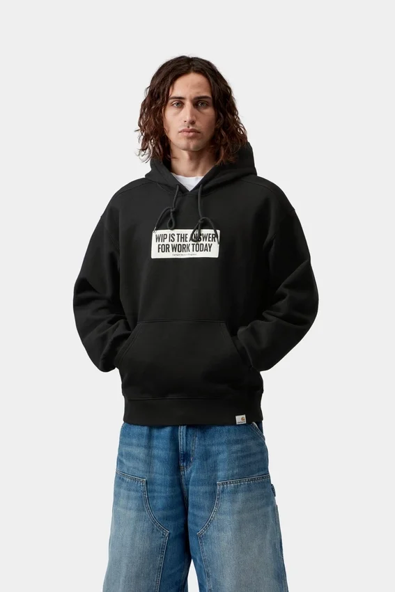Sudadera con capucha y pegatina Sudadera con capucha y pegatina