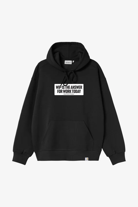 Sudadera con capucha y pegatina Sudadera con capucha y pegatina