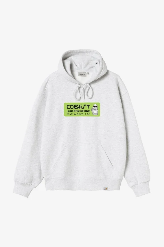 Sudadera con capucha y pegatina Sudadera con capucha y pegatina