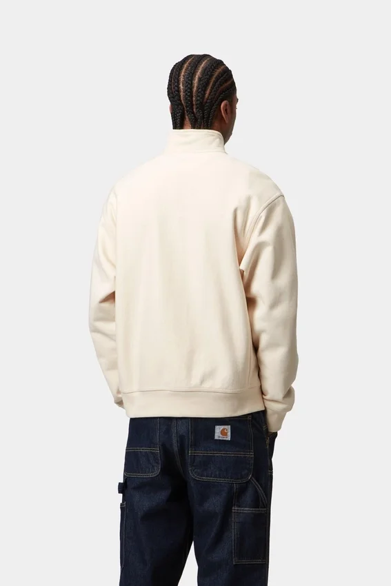 Sudadera con media cremallera y letras American Script Sudadera con media cremallera y letras American Script