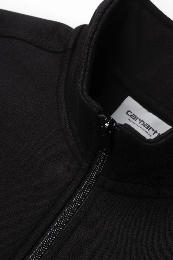 Sudadera con media cremallera y letras American Script Sudadera con media cremallera y letras American Script